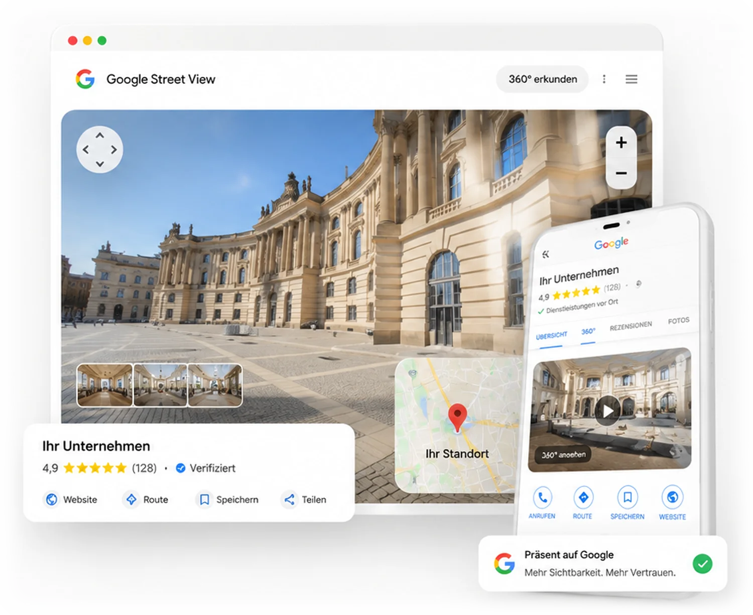 Google Street View 360 Grad Rundgang – Vorschau
