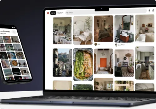 Responsive Webseite auf Laptop und Smartphone