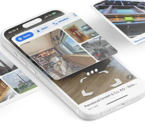 Unternehmensauftritt als App-Ansicht auf dem Smartphone