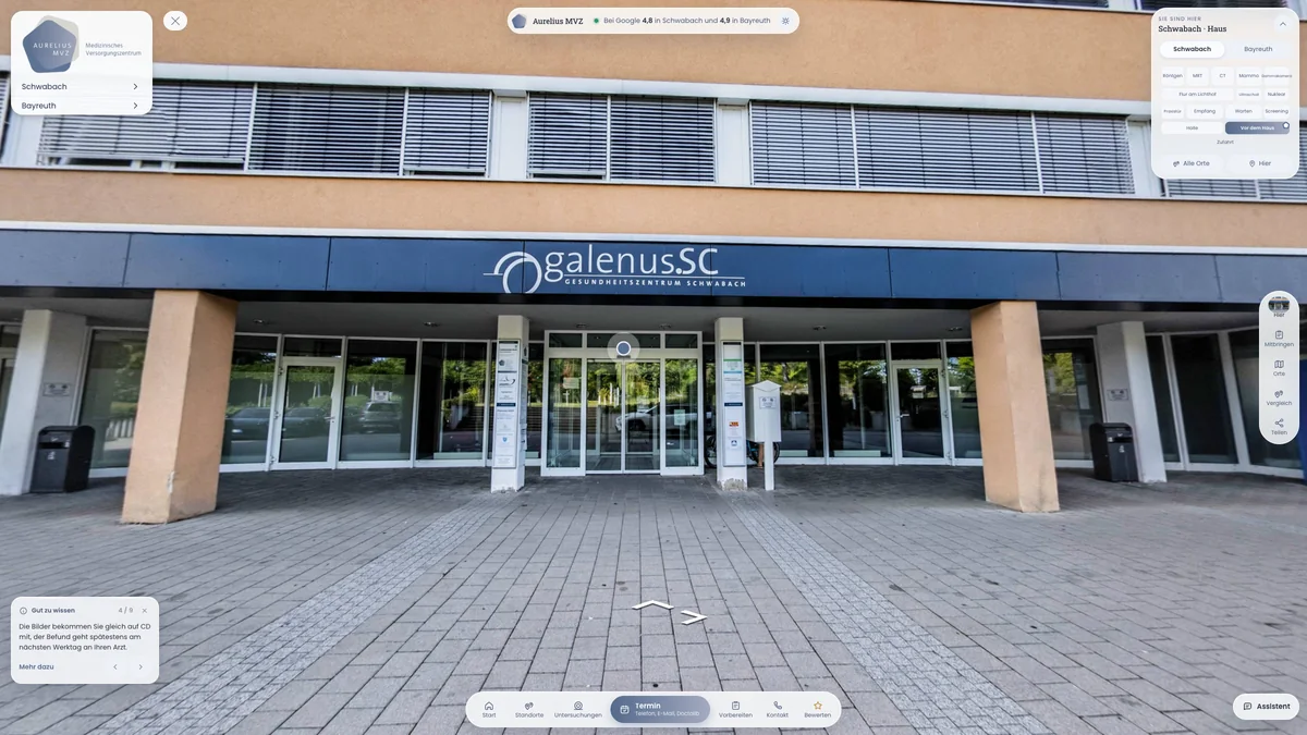Webtour Aurelius MVZ Radiologie und Nuklearmedizin