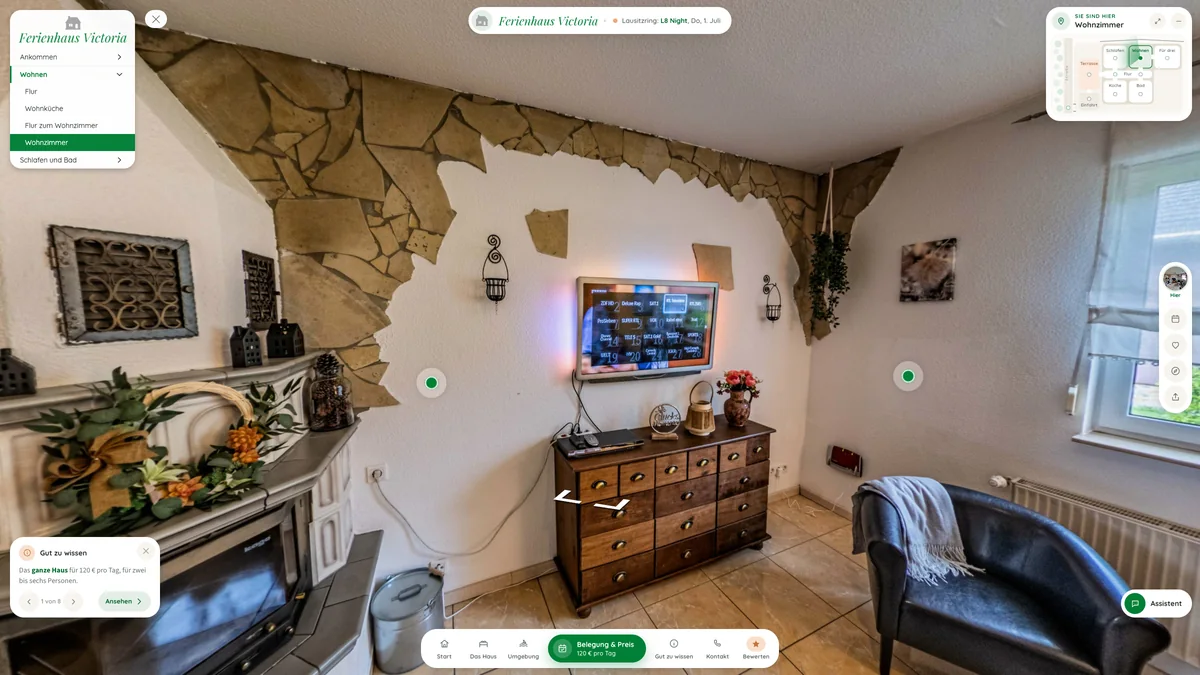 Webtour Ferienhaus Victoria